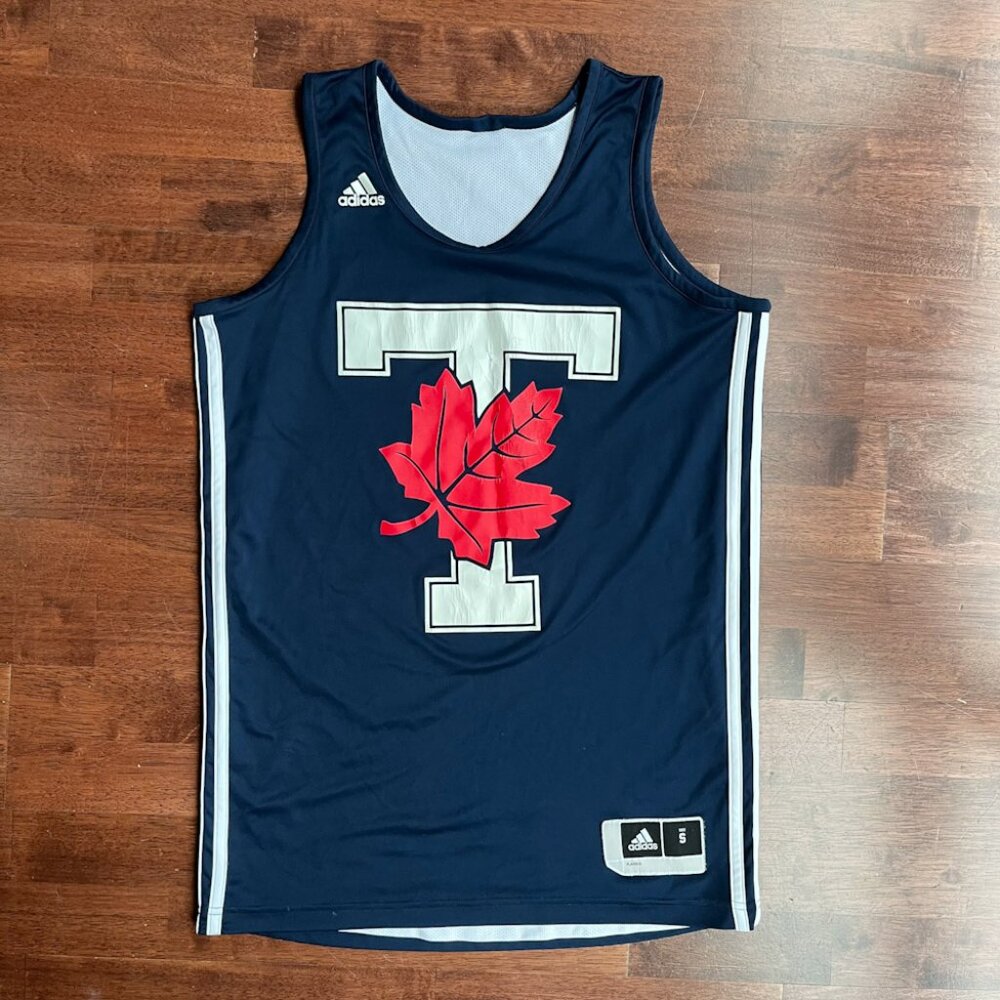 Adidas University of Toronto Reversible Basketball Jersey - Small - Blue